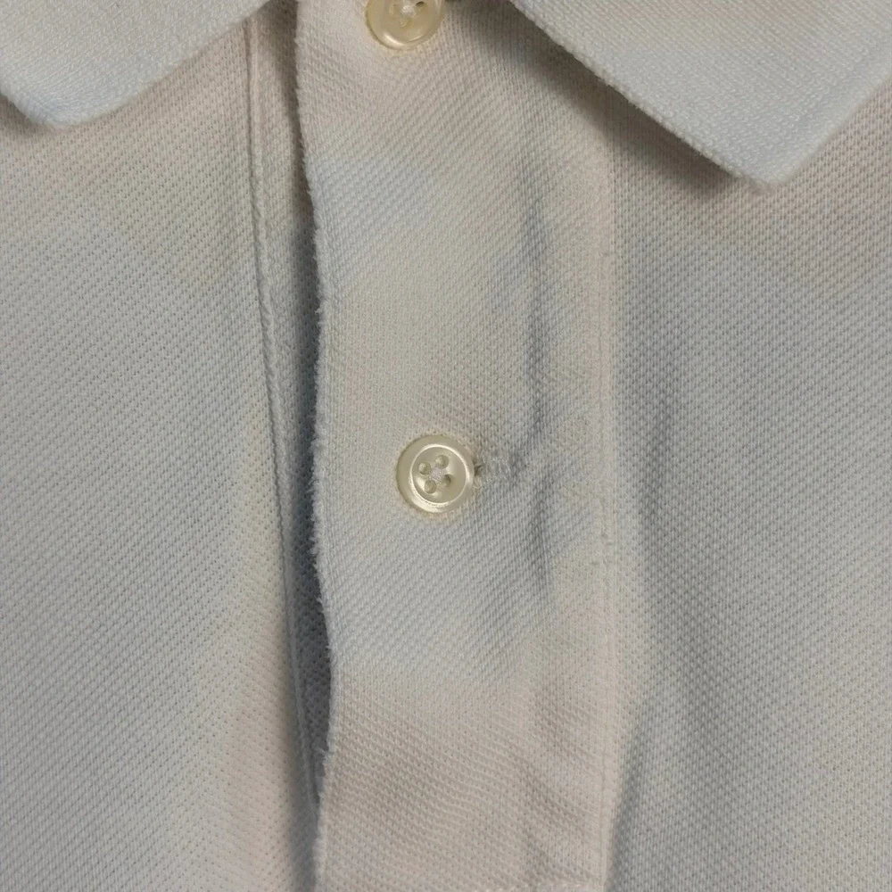 Polo Ralph Lauren Polo Shirt Mens L White Short Sleeve Cotton Classic Pony Golf